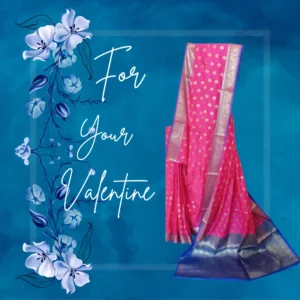Magenta Banarasi Silk Saree with Golden Buti work