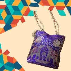 Banarasi Handbag - Purple